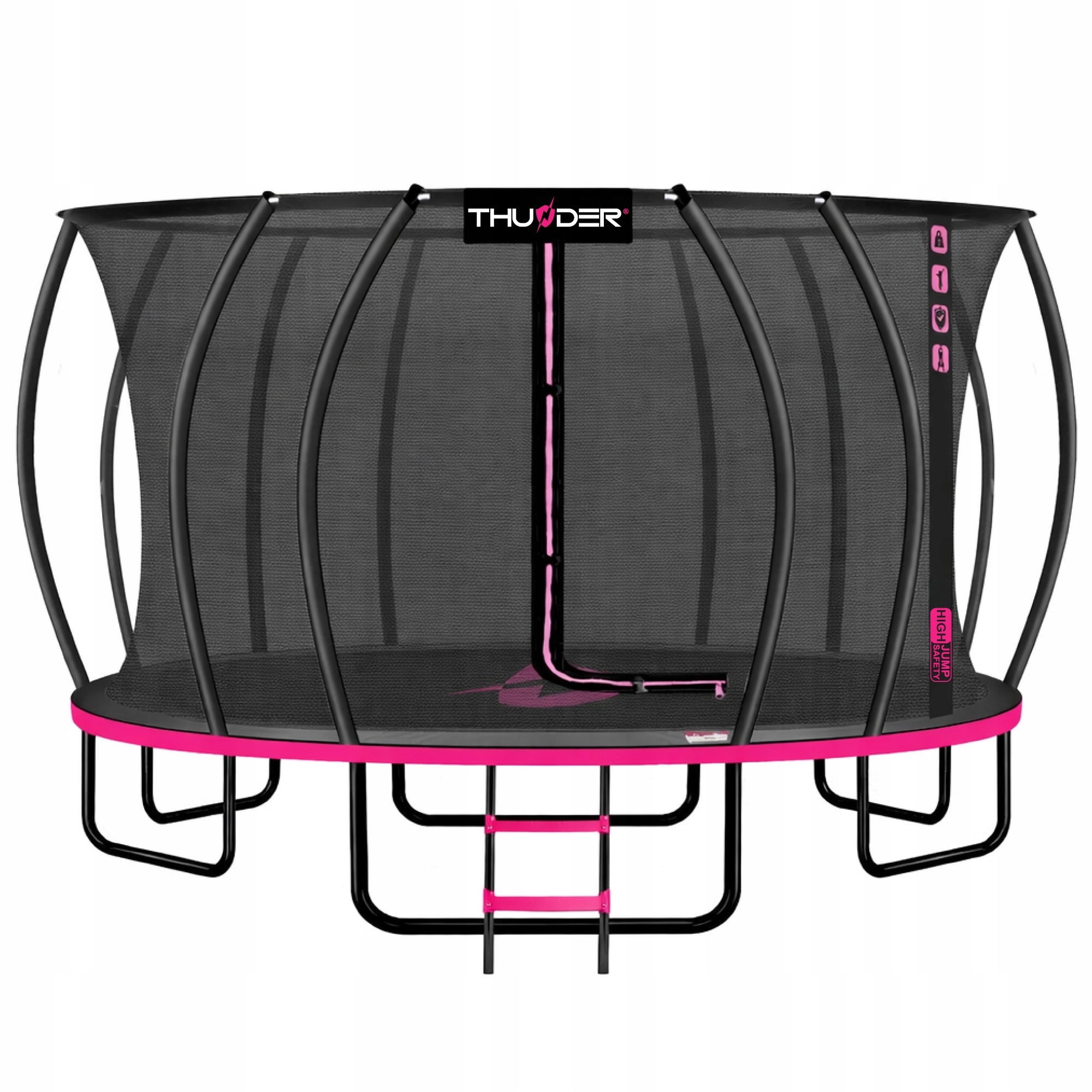 Trampolina Ogrodowa 16ft 488CM do skakania dla dzieci mocna ogromna Thunder