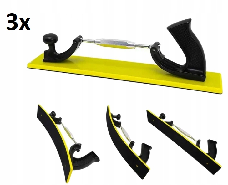 Hebel na brúsenie po oblúku 70x420 mm leštiaca podložka Pružná lišta 3ks