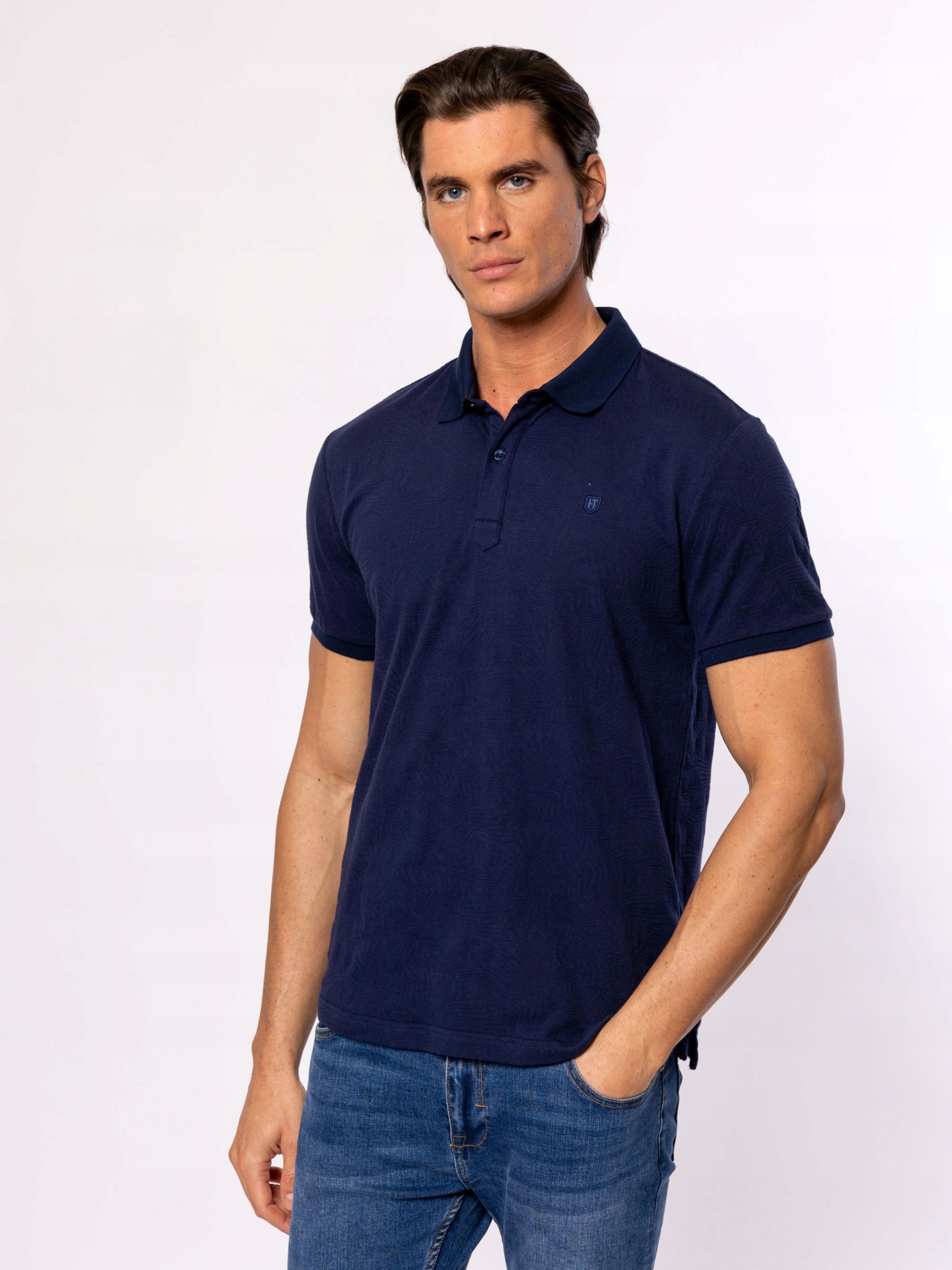 Heavy Tools Pánské Tričko Polokošile Tričko Dars Midnight Tmavě Modré XXL