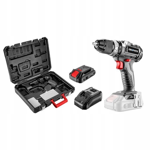 Wiertarko-wkrętarka akumulatorowa bezszczotkowa Energy+ 18V, Li-Ion, 13 mm, akumulator 2Ah, walizka