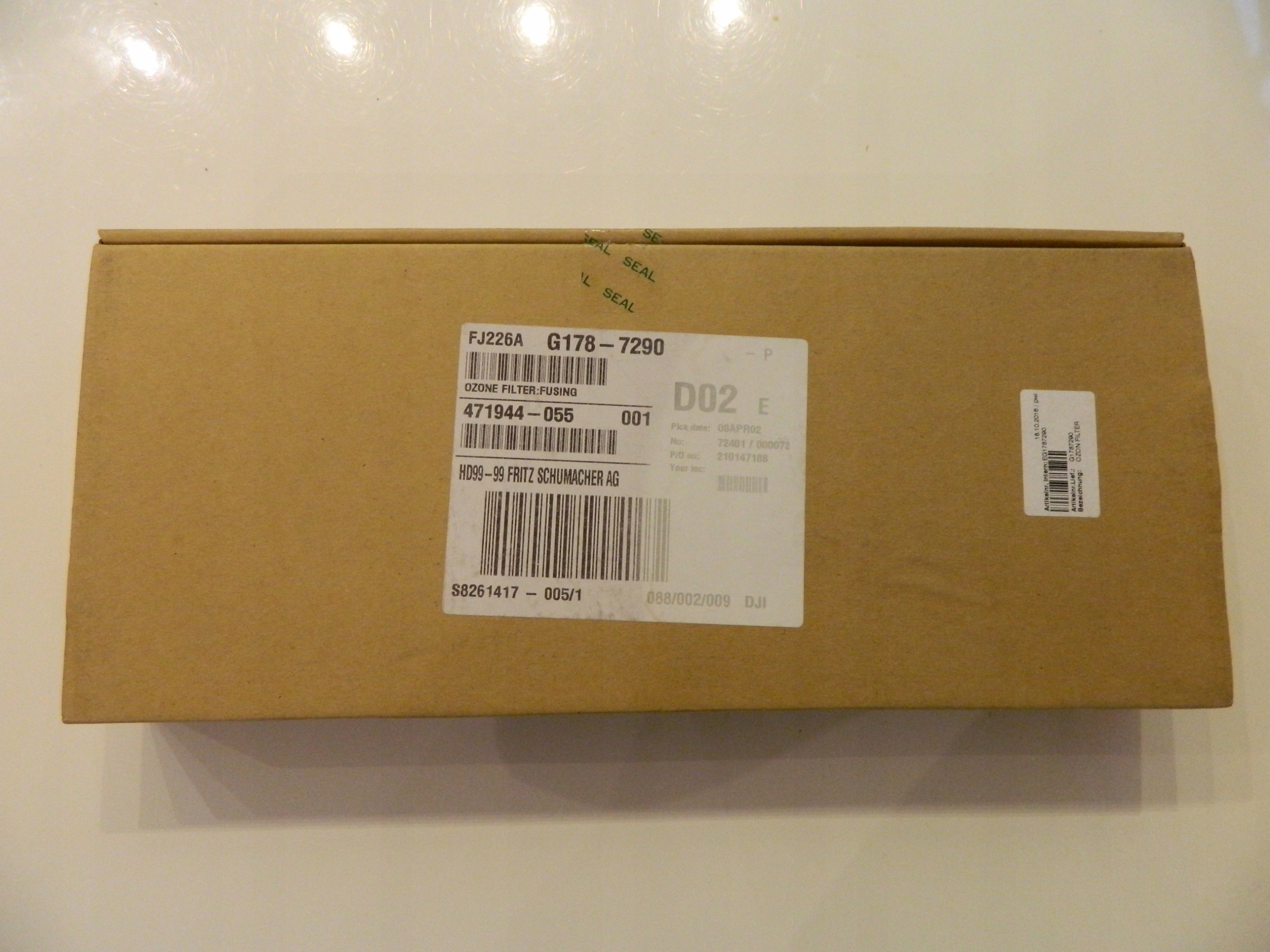 Ozónový Filtr Ricoh: Fusing G178-7290 Pro C900 Pro C720