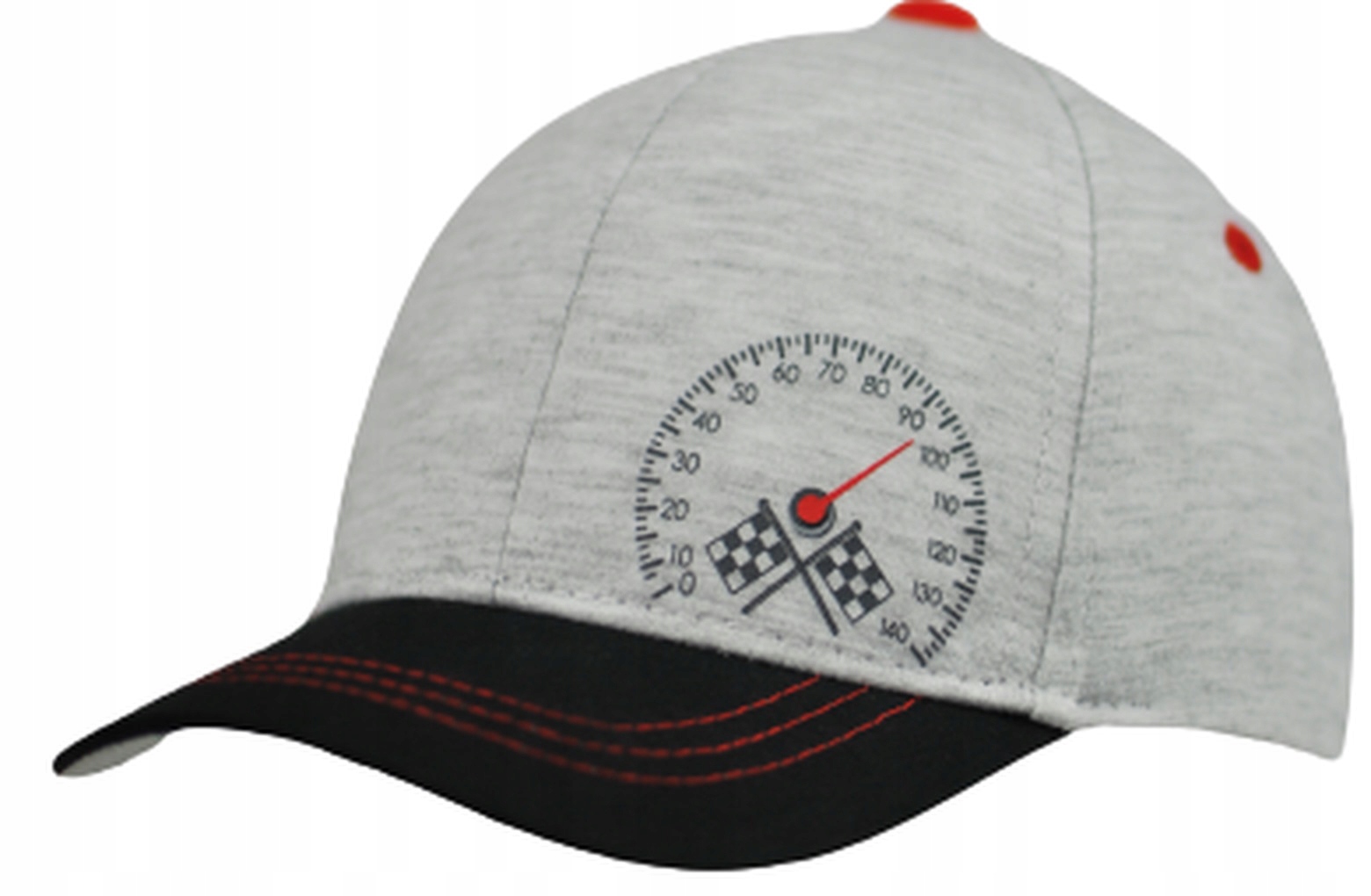 CZAPKA Z DASZKIEM CHŁOPIĘCA dziecięca SZARA NOVITI 46-50