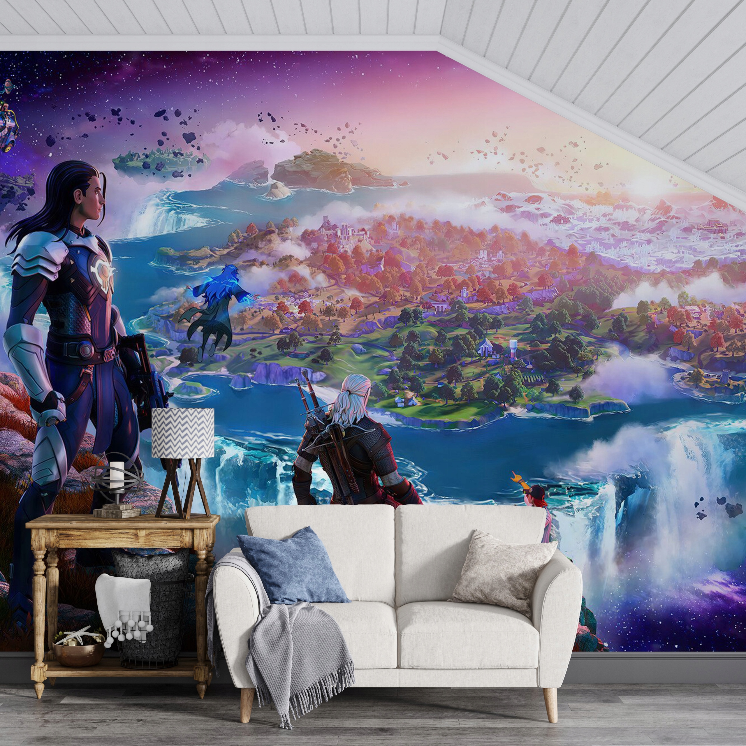Fototapeta Dla Dzieci Miasto Fortnite Do Pokoju 368x254