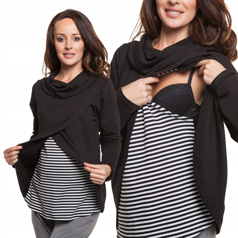 

Bluza ciążowa do karmienia Biedronka S/m