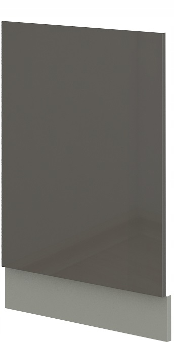 Přední část pro vestavnou myčku nádobí 45 cm, 570 x 446 cm, šedý lesk