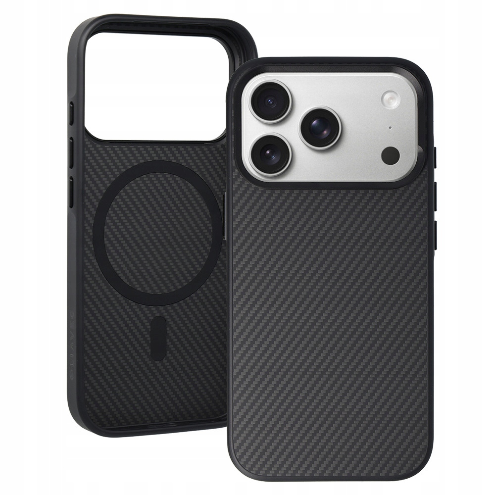 Etui do iPhone 17 Pro Liavec Carbon Core MagSafe czarne