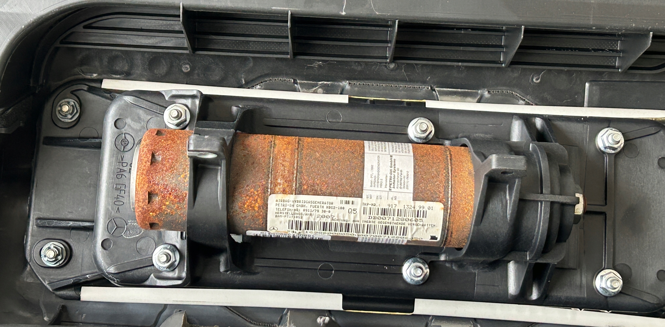dashboard console airbag MERCEDES B-KLASA 245