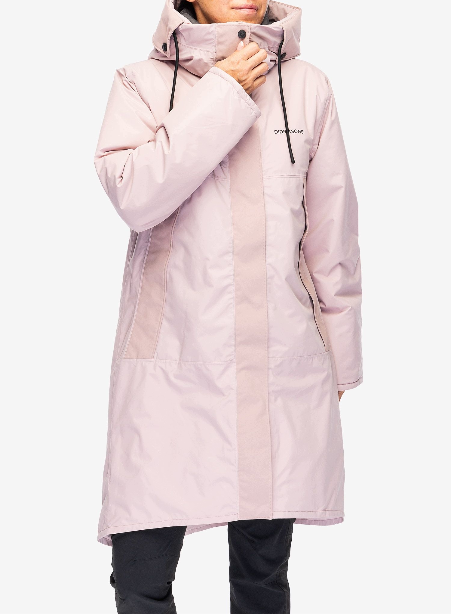 Dámský kabát Didriksons Elissa Parka oyster lilac 38 (M)
