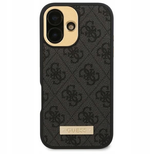 Guess GUHMP16LU4GPRK iPhone 16 Pro 6.3" černý/black hardcase 4G Logo Plate