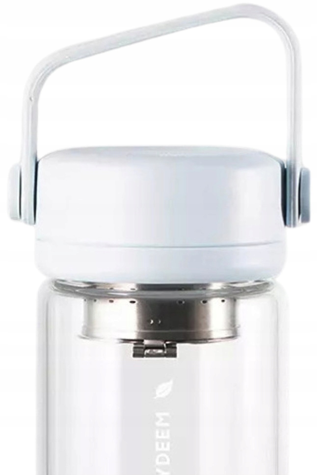 BUYDEEM Szklana butelka z zaparzaczem 300ml, DG42, Oat White — 3