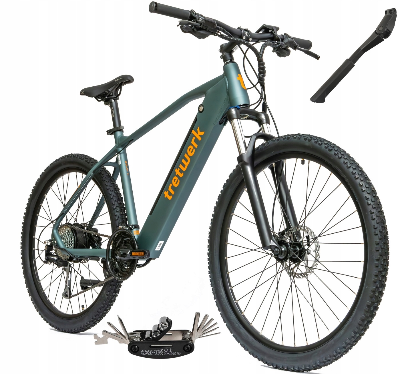 Rower Elektryczny Męski Damski Górski 27,5" Mtb Shimano Alivio 250 W LCD