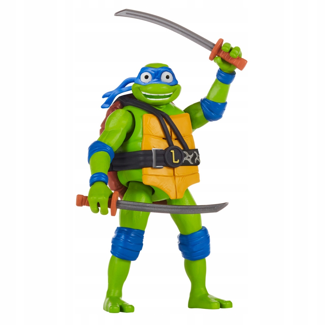 WOJOWNICZE ŻÓŁWIE NINJA Figurka LEONARDO 14cm (043377833512