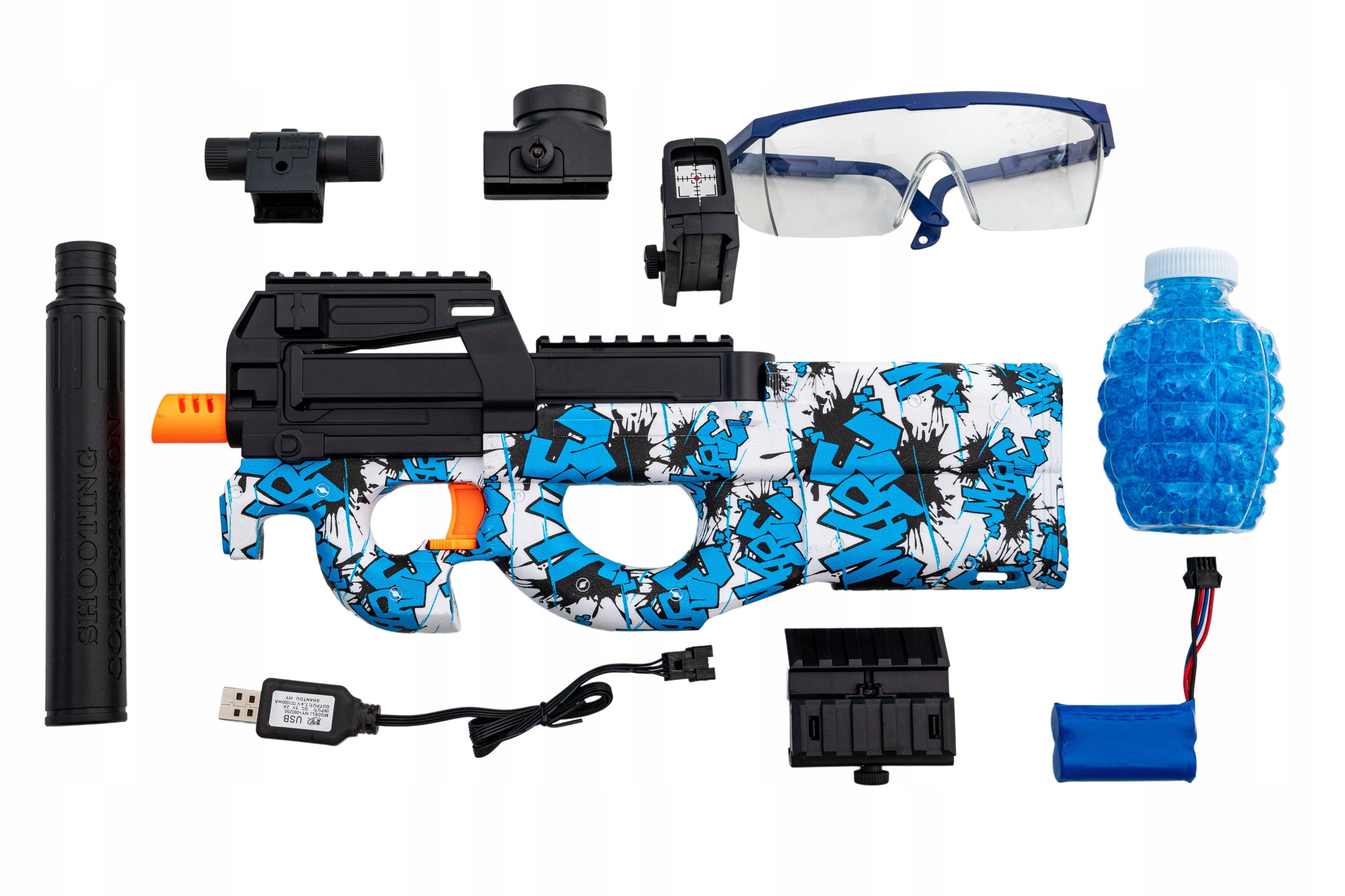 

Karabin elektryczny na żelowe kulki, P90