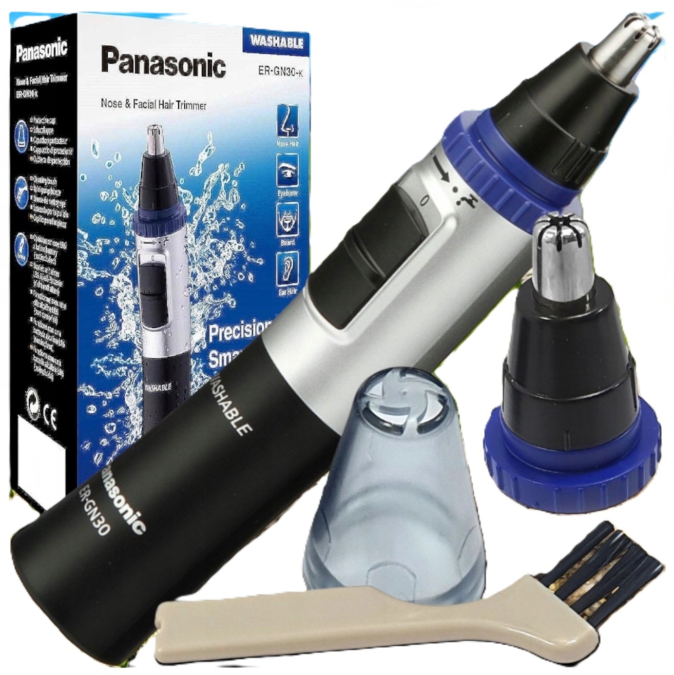 Trymer do uszu i nosa wodoodporny na baterię Aa trymetr do usuwanie włosów