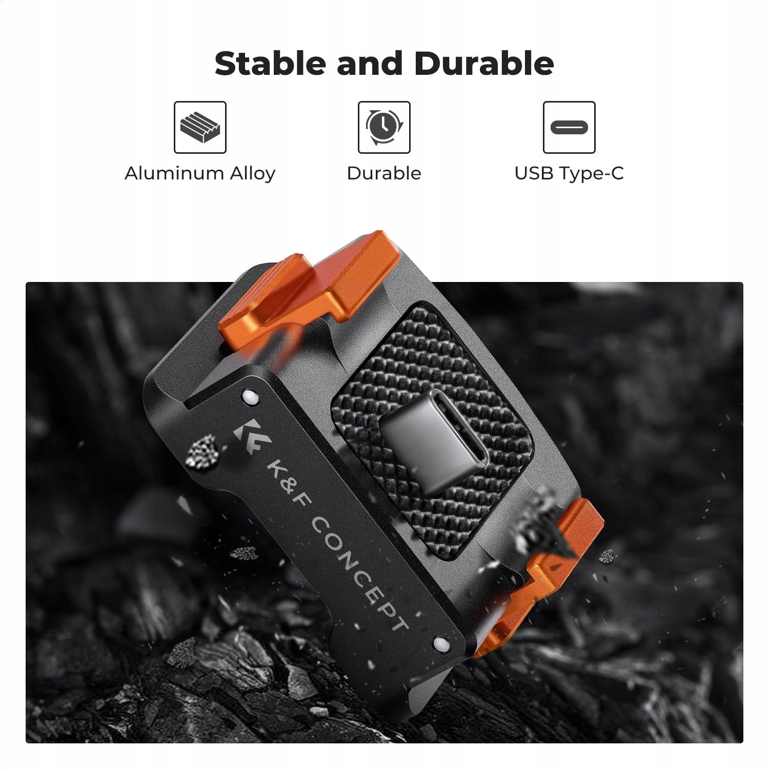 K&F CONCEPT Stacja Ładowania DJI Osmo Pocket 3 Typ-C Arca-Swiss Aluminium — miniatura 8