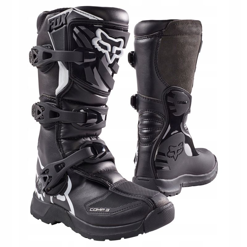 Motocyklové Topánky Junior Fox Comp 3Y Black Y6