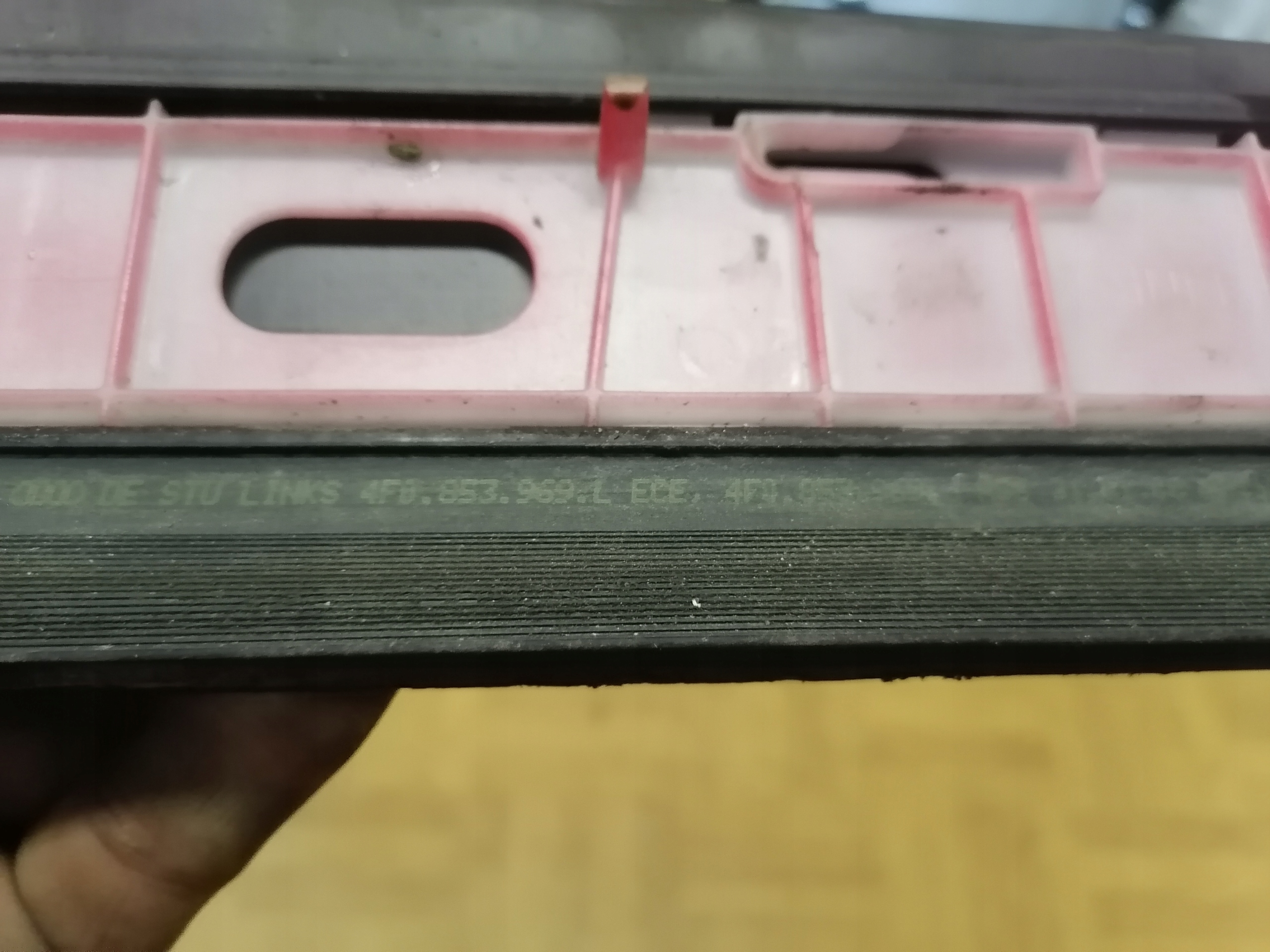 left moulding door rear part LZ3M AUDI A6 C6