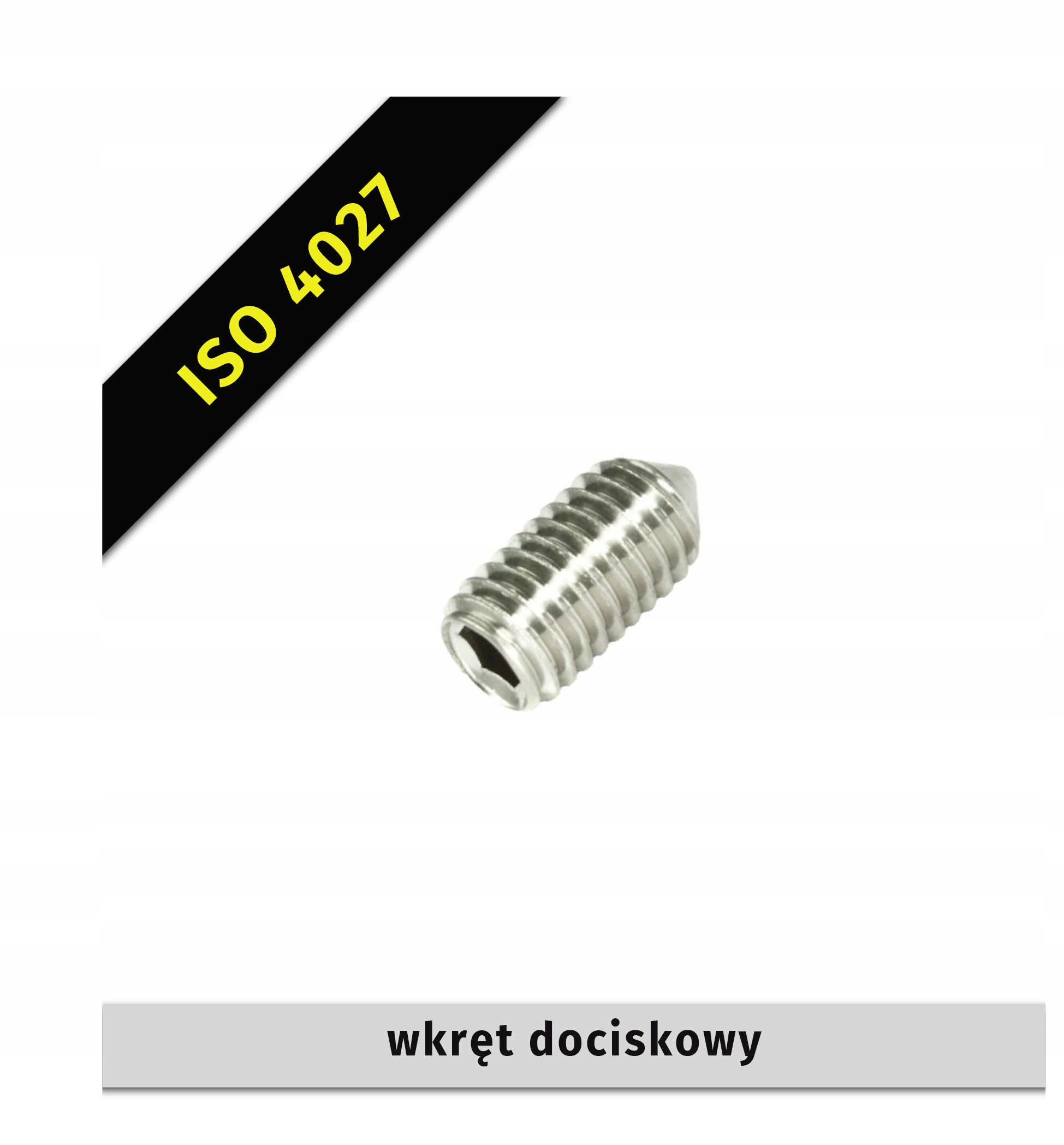 

Wkręt dociskowy st M 4× 6 oc Iso 4027 10 szt