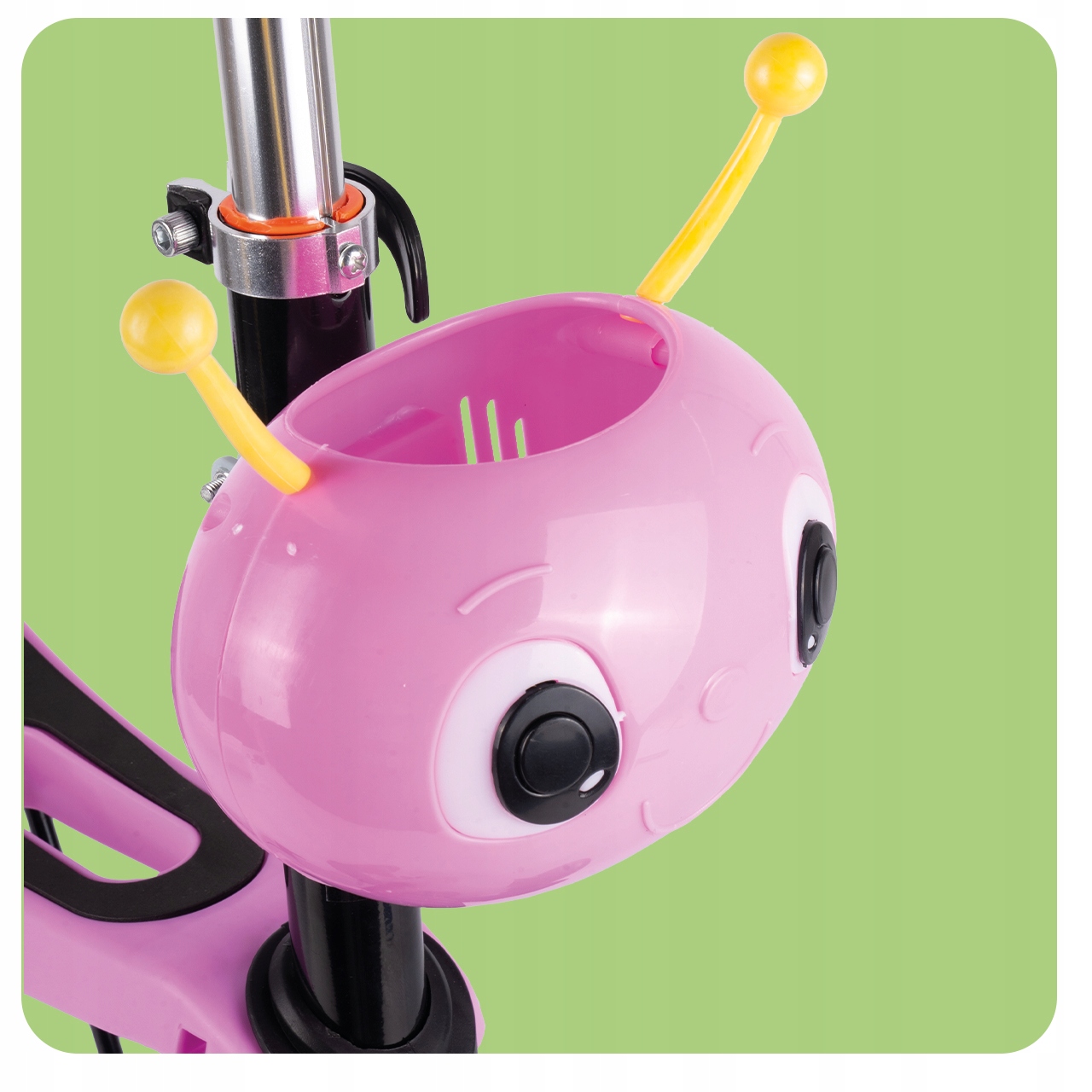 HULAJNOGA TRÓJKOŁOWA DLA DZIECI BALANSOWA JEŹDZIK Z SIEDZISKIEM PSZCZÓŁKA Hamulec tak