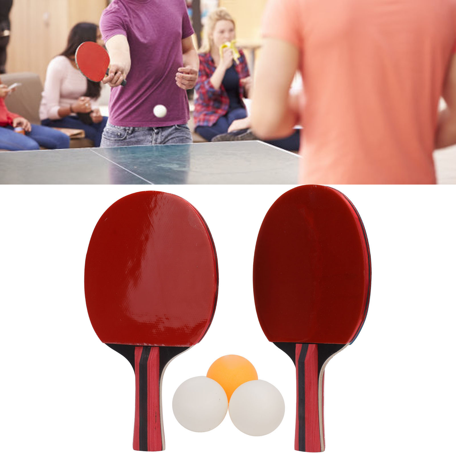 Pingpong Paddle Ball Set 2 szt. Rakietki do Marka bez marki