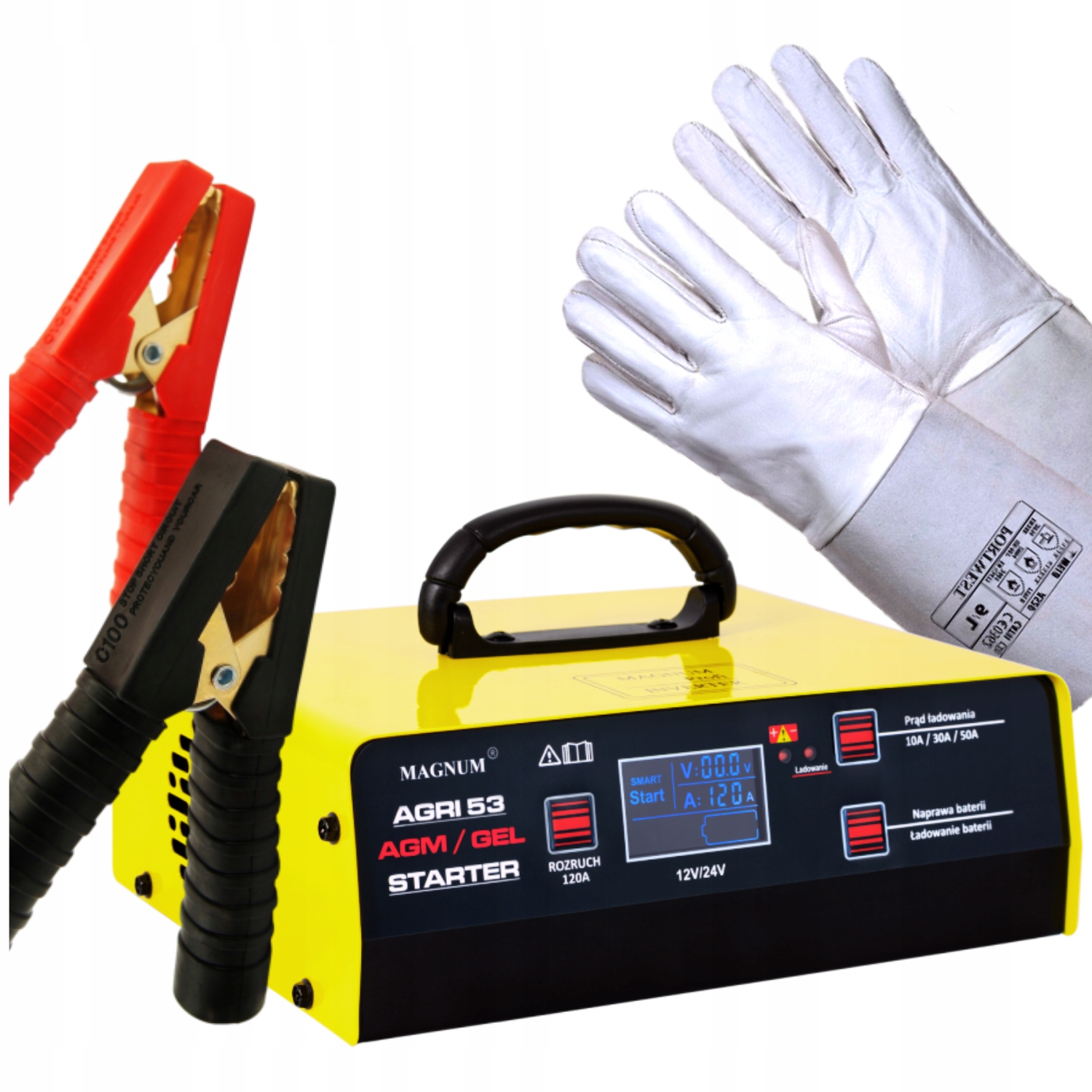 prostownik Magnum prostownik do akumulatorów 12/24V prostownik z rozruchem