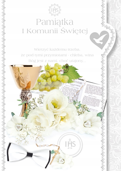 PAMIĄTKA PIERWSZEJ KOMUNII ŚW KARNET B6X WZÓR 8