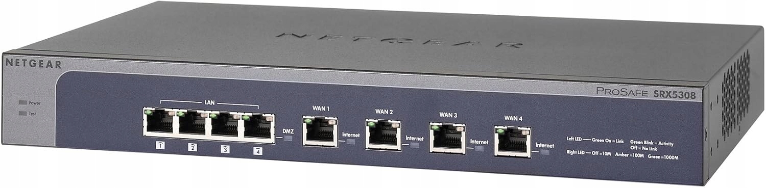 Netgear SRX5308 ProSAFE Quad WAN Gigabit SSL VPN Firewall