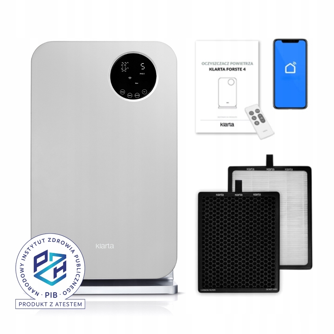 Čistička vzduchu Klarta Forste 4 Silver 40 m² H13