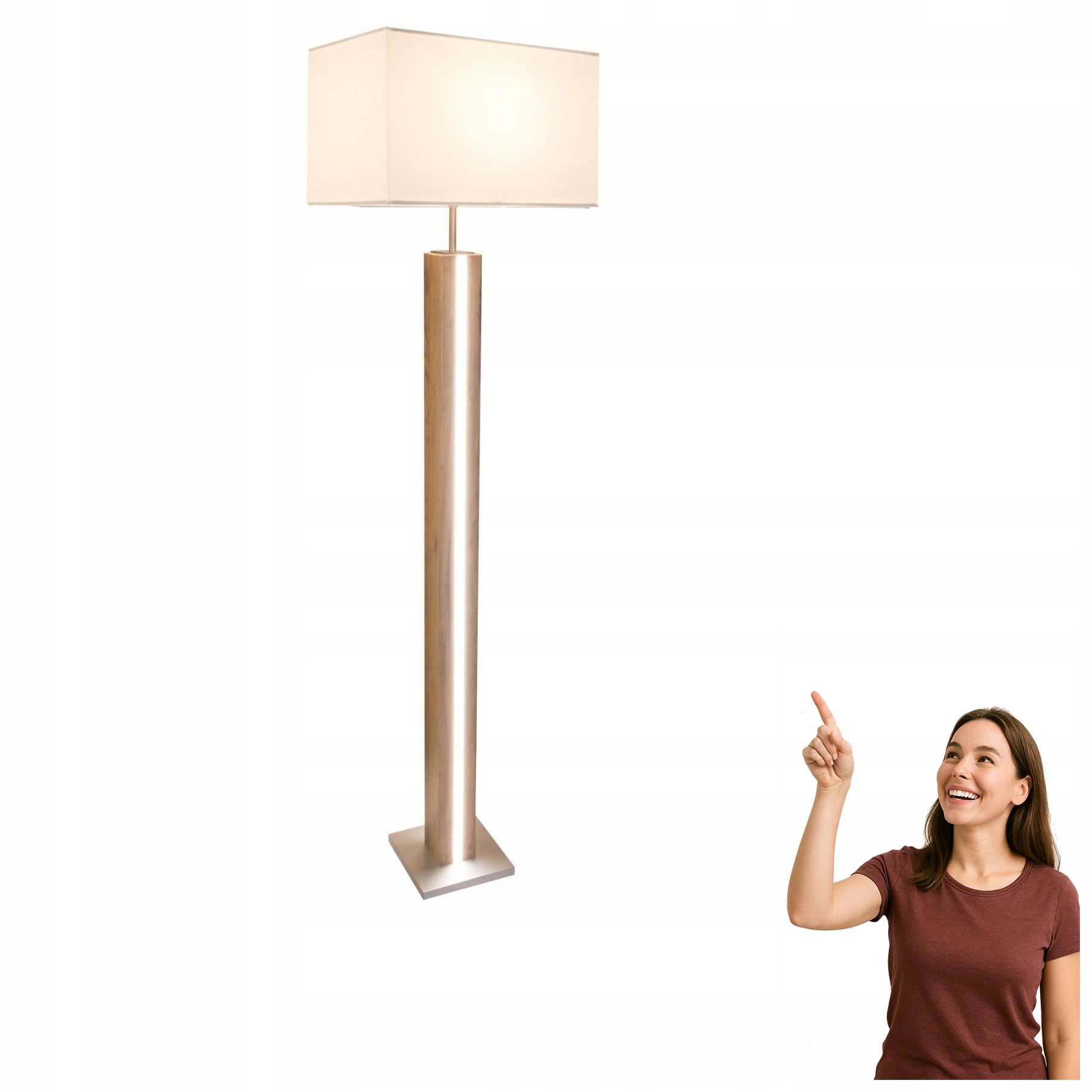 Podlahová lampa s Led pásikom 17W Forest 41130246X Globo