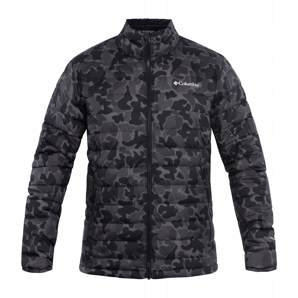 Pánská bunda Columbia Powder Lite II Printed Black Puzzle Camo S