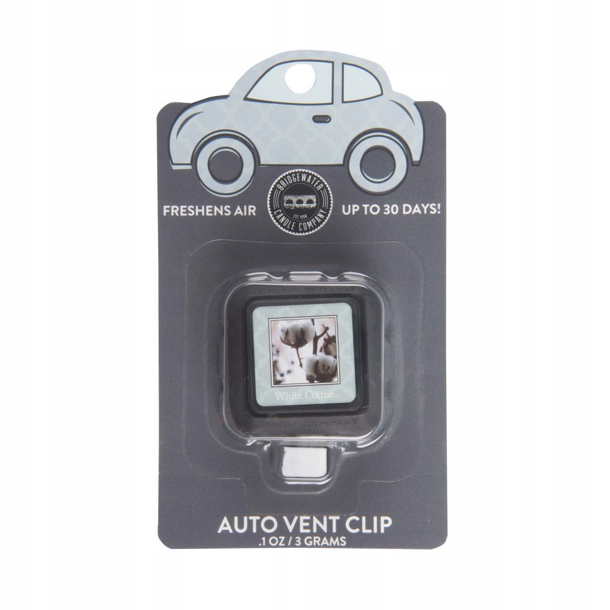 

Zapach do auta White Cotton Bridgewater Candle