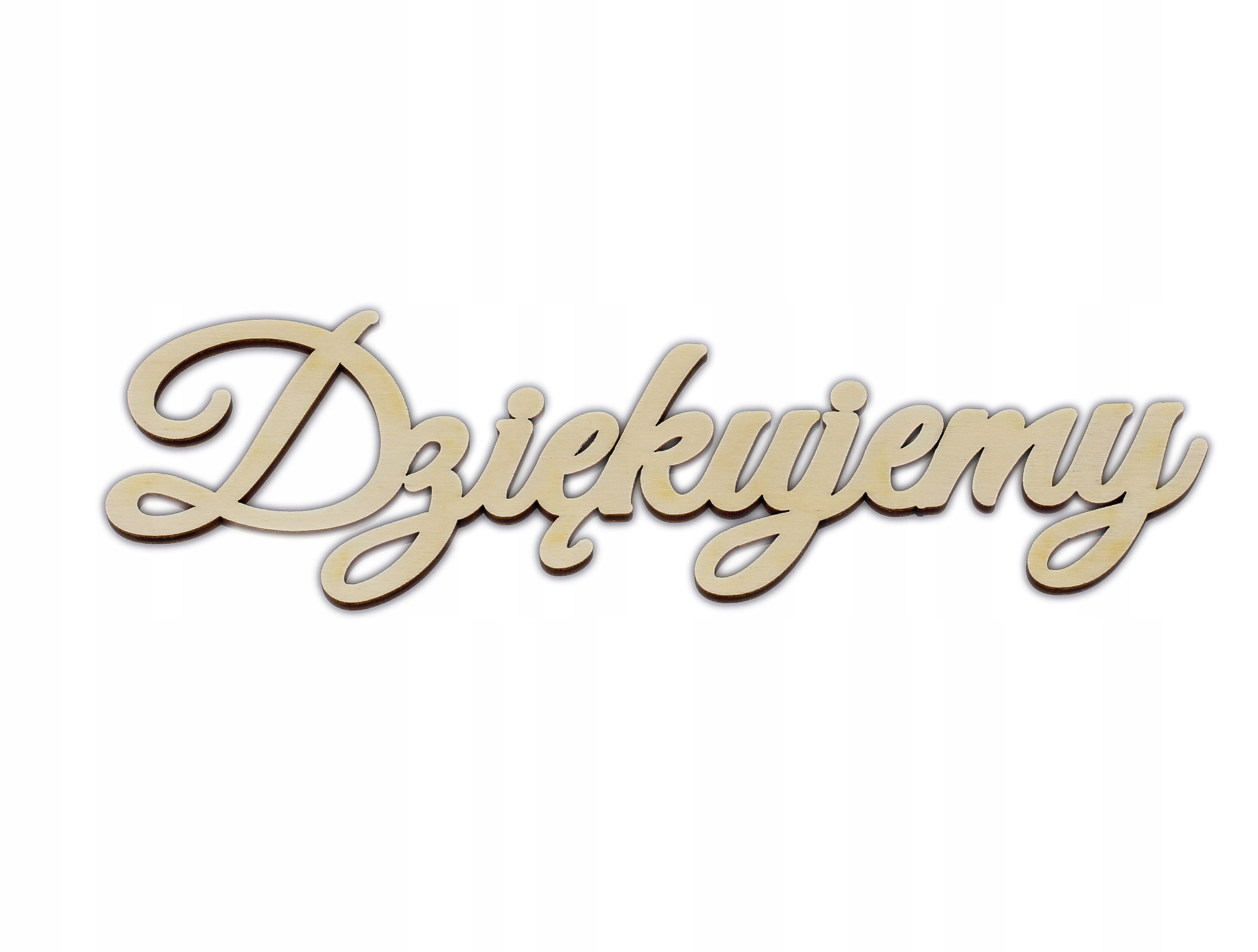 

Napis Dziękujemy Drewniany Dekor