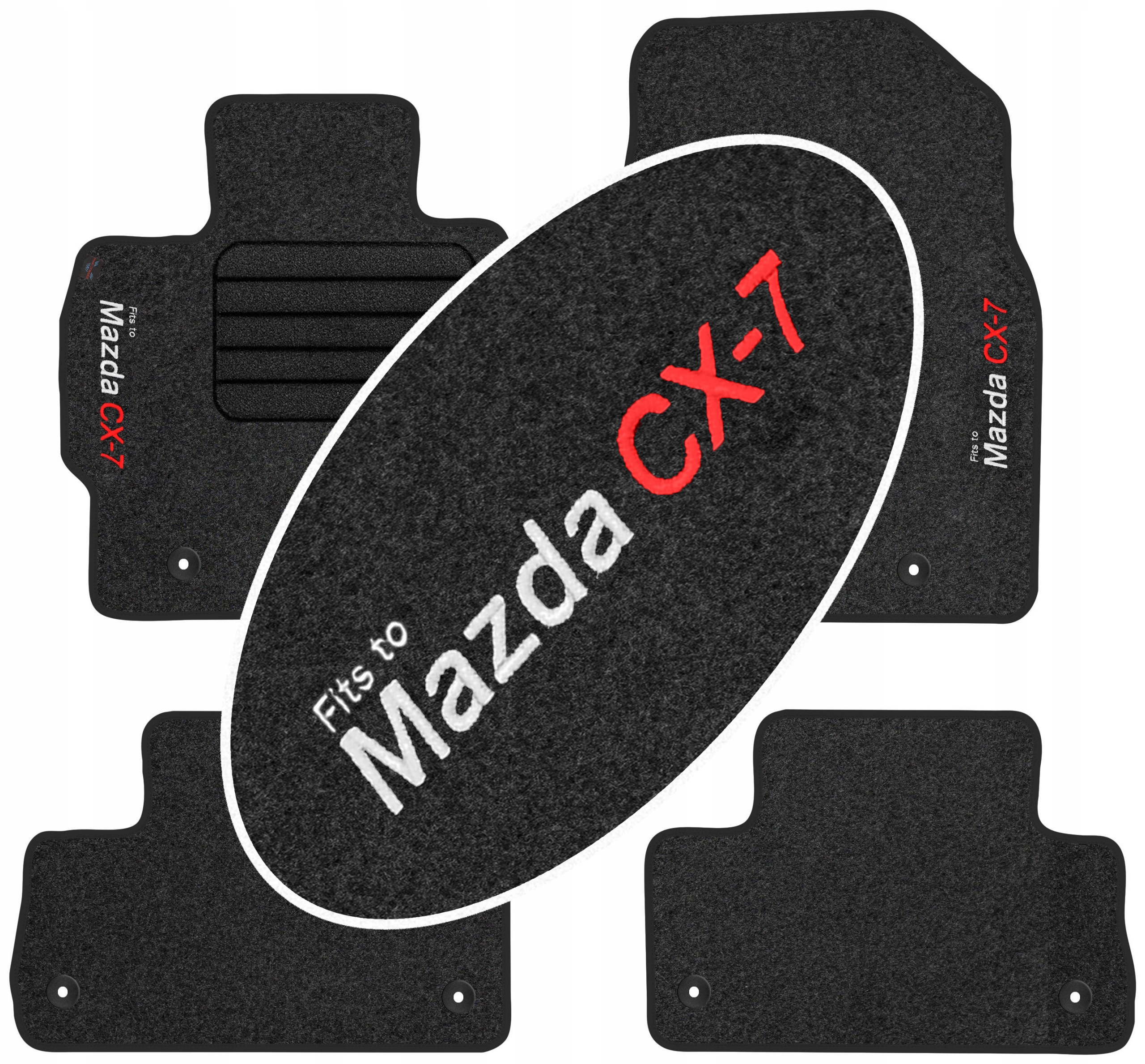 

Mazda CX-7 Fl 2009-2012 Dywaniki z Haftem