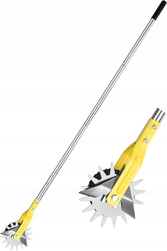 Ručné okraje na trávnik, nerezová oceľ, 142 cm, nastaviteľné