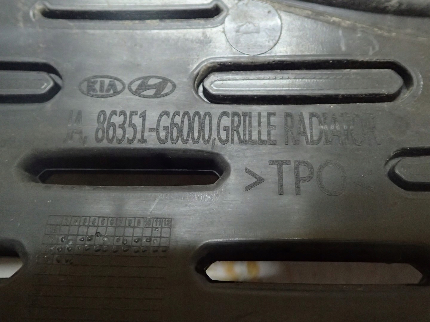 Grill Grill KIA PICANTO 3 III JA 86351-G6000