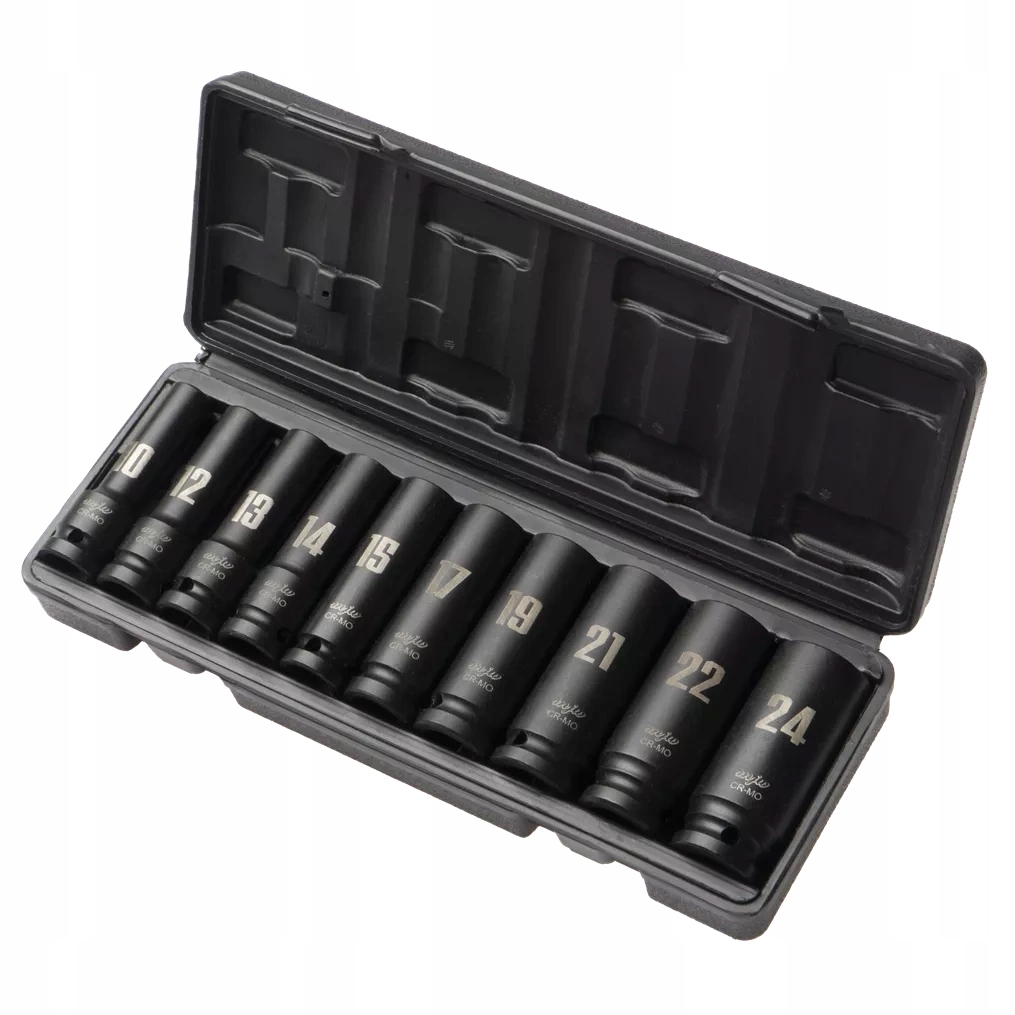 Sada rázových nástavců dlouhé 1/2 10 ks 6-hranné 10-24 mm Mjw