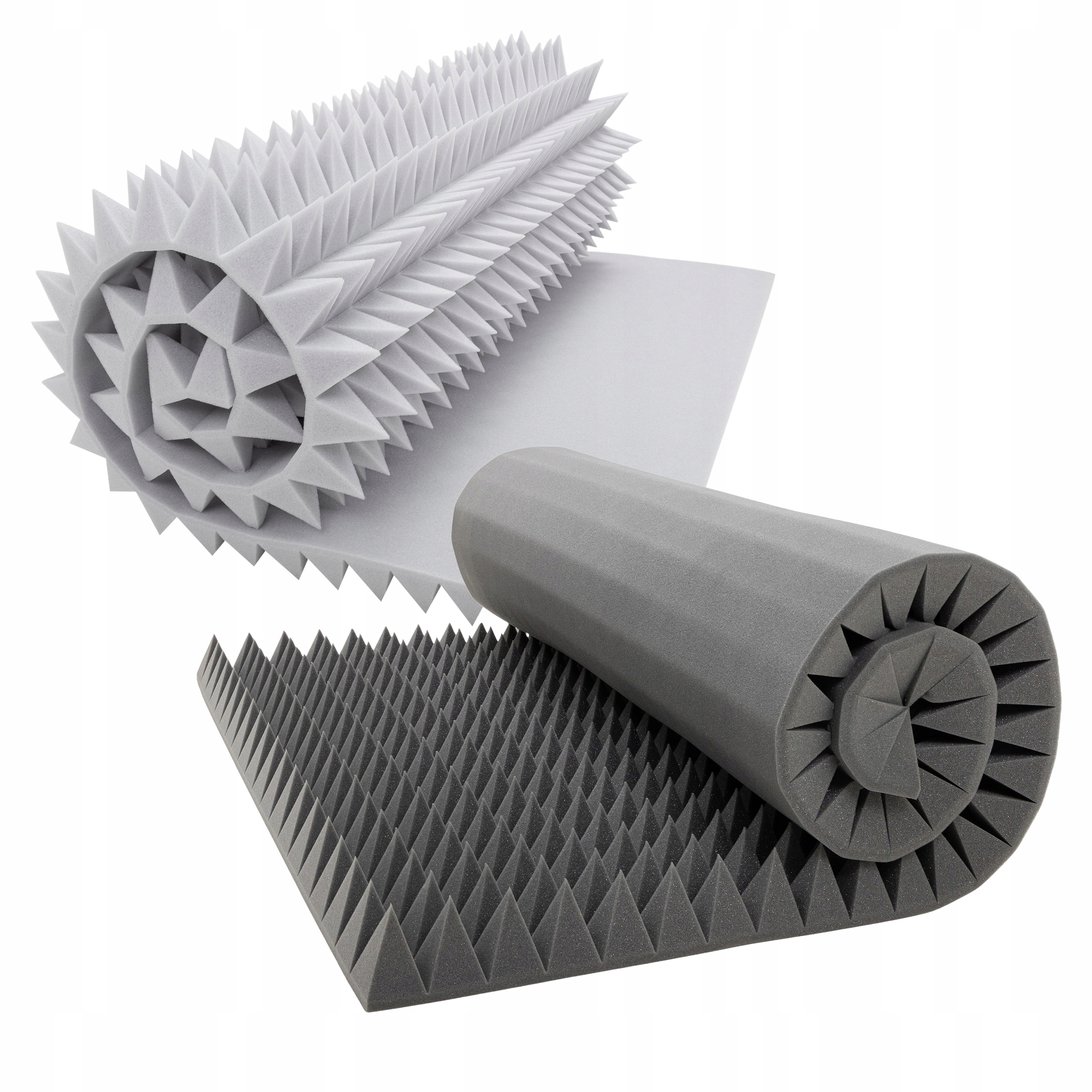 Pyramidová akustická pěna neutralizující ozvěny a zvukové odrazy