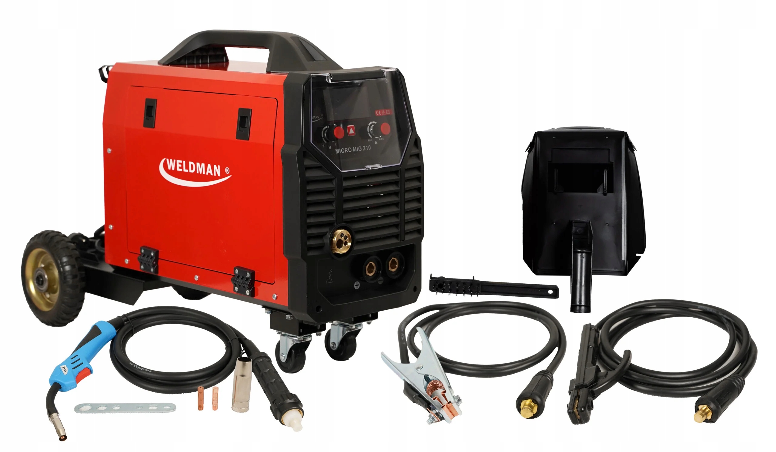 Spawarka Migomat Micro Mig 210 Synergia Tig Lift Mma 200A 230V Flux Weldman
