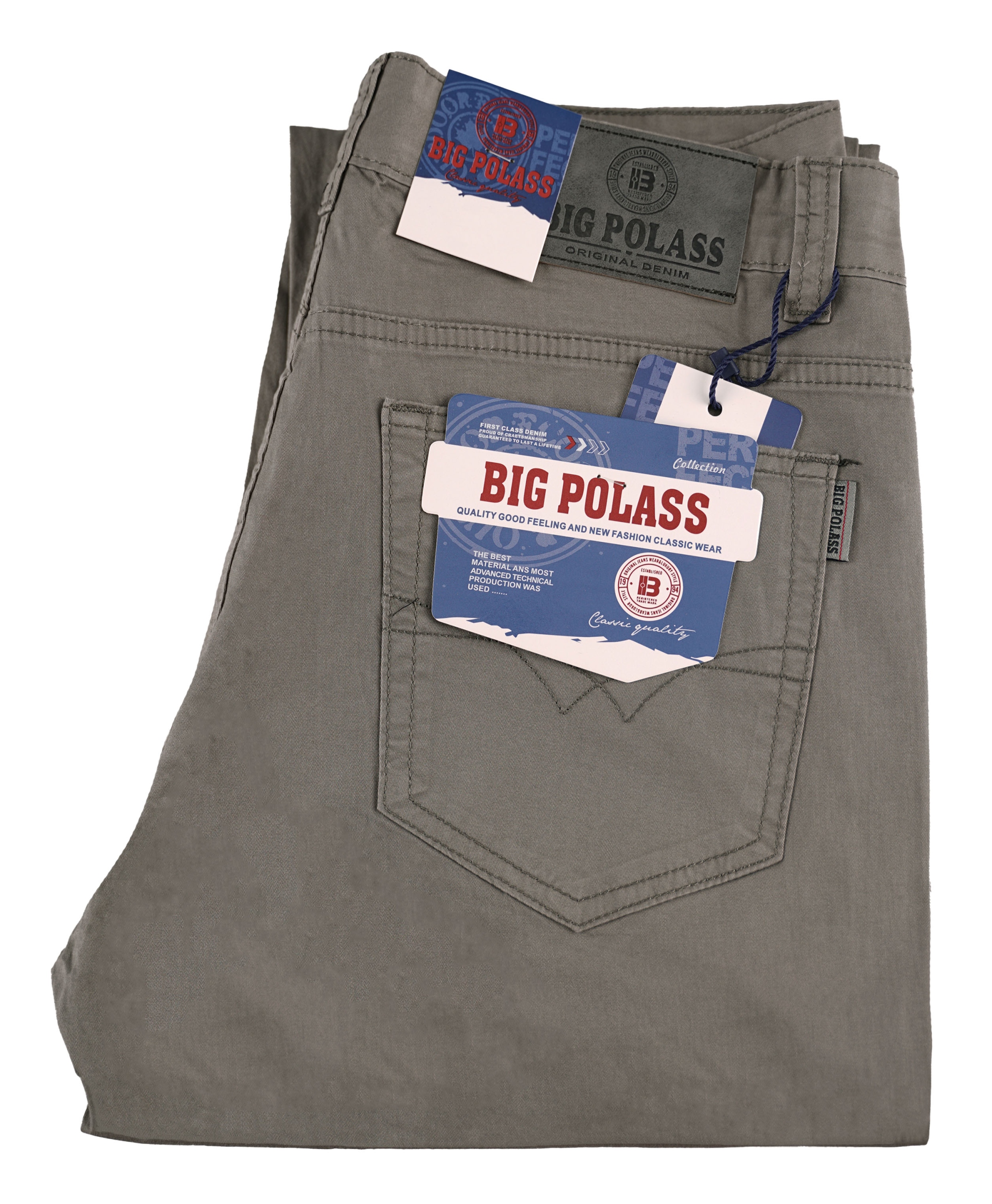 Spodnie Męskie Cienkie Bawełniane Popielate Na Lato W40 L30 Pas 106-112 CM