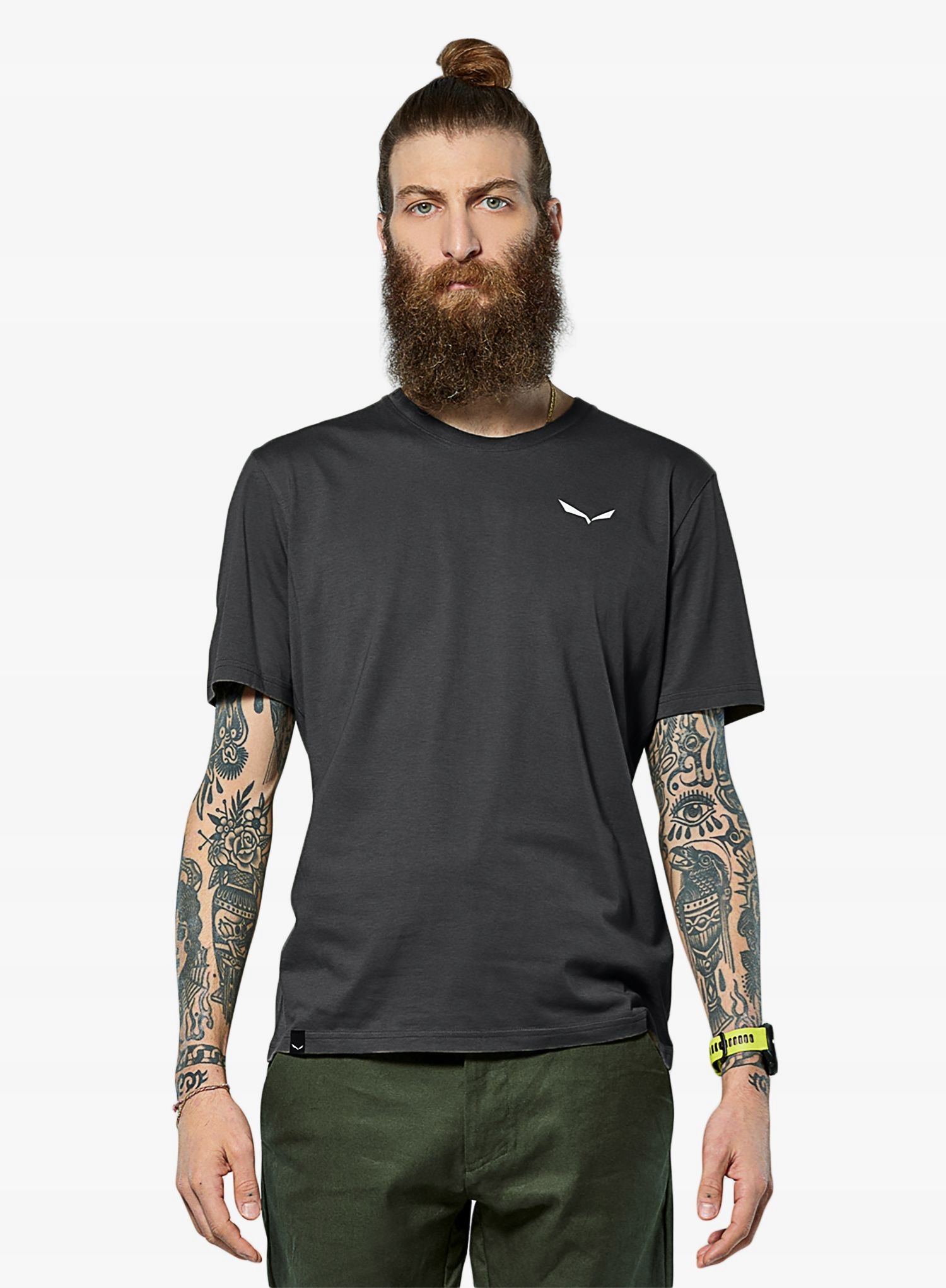 Tričko s potiskem Salewa Eagle Vocab T-Shirt black out S