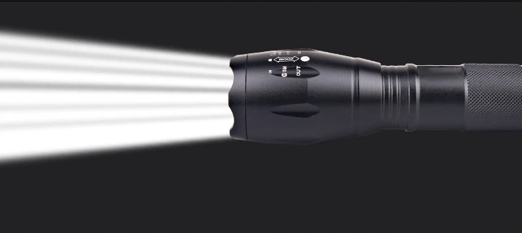 MOCNA LATARKA WOJSKOWA CREE - ZOOM - ŁADOWANIE USB Zasilanie akumulatorowe