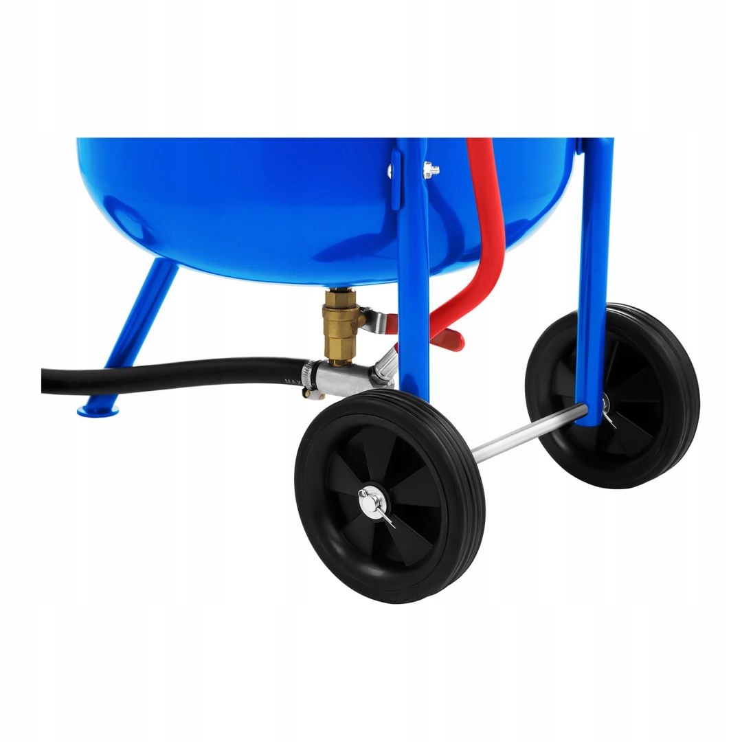 Mobilna piaskarka maszyna do piaskowania syfonowa na kółkach 79 L MSW Waga produktu z opakowaniem jednostkowym 22 kg