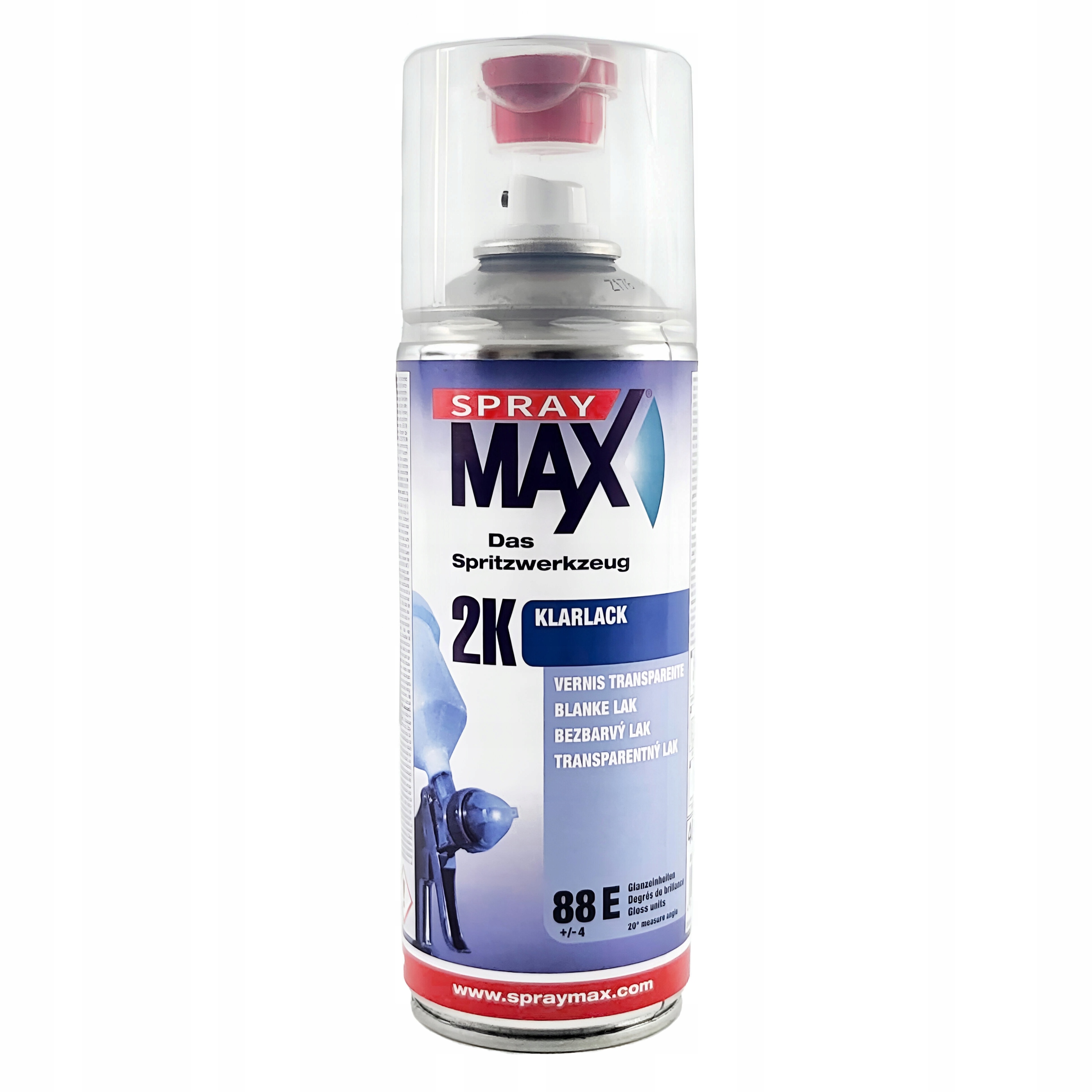 LAKIER BEZBARWNY POŁYSK 2K + UTWARDZACZ AUTO K SPRAY MAX 400ML