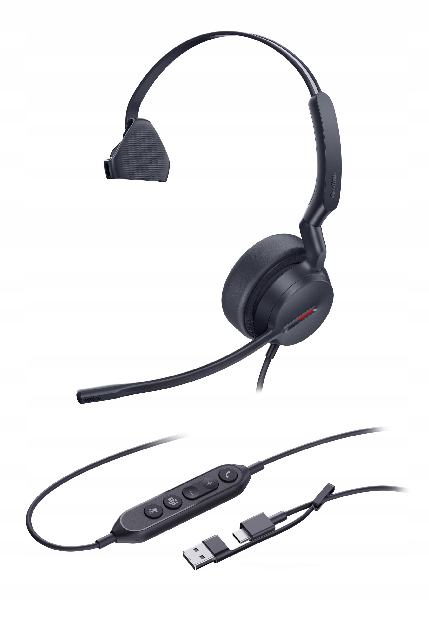 Yealink UH44 Mono Teams Usb-c/a náhlavná súprava