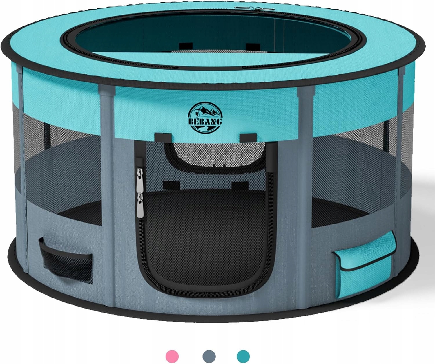 Skládací Ohrádka Pro Psy Velká 125 X 65 CM S Taškou A Miskou Na Krmivo