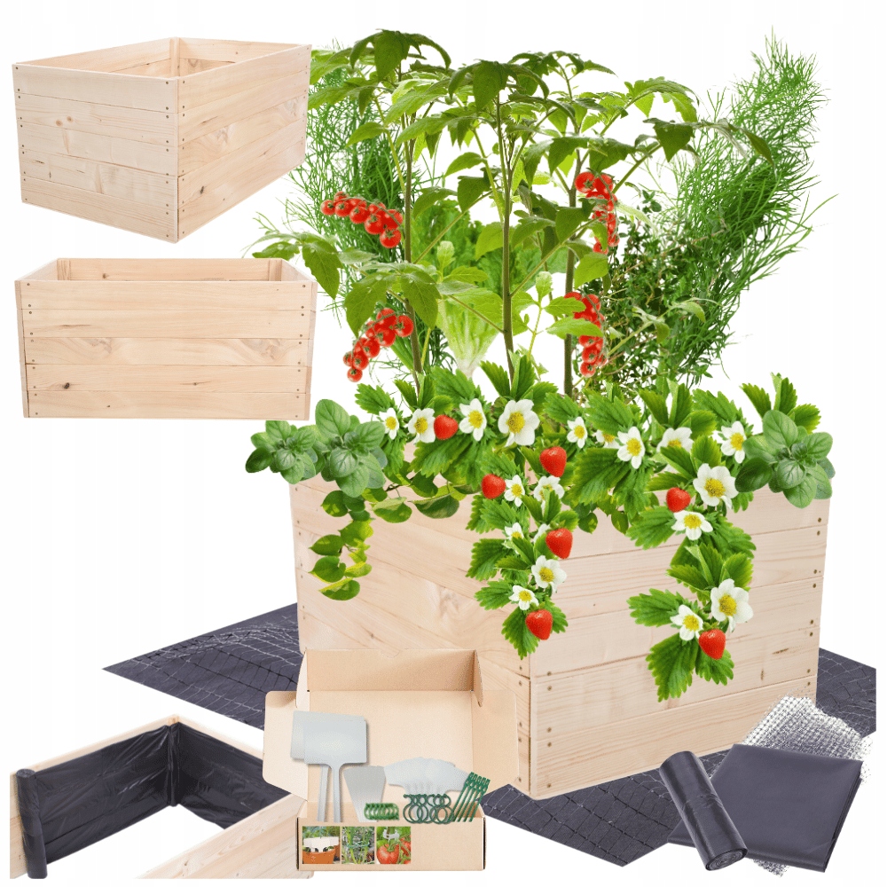 Květináč zeleninový záhon truhla pařeniště vyvýšený záhon impregnace 45x90x60