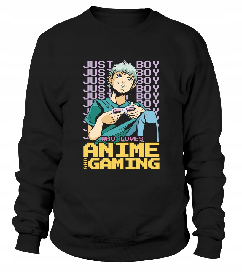 Pánská Mikina Anime Gaming pro hráče Černá S pro něj chlapa manžela chlapce