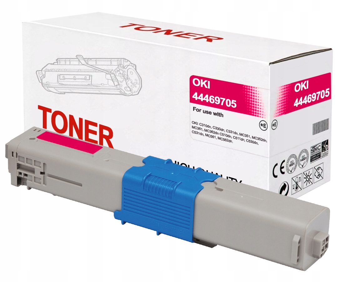 

Toner do Oki MC562 MC562dn MC562w Czerwony Nowy XL