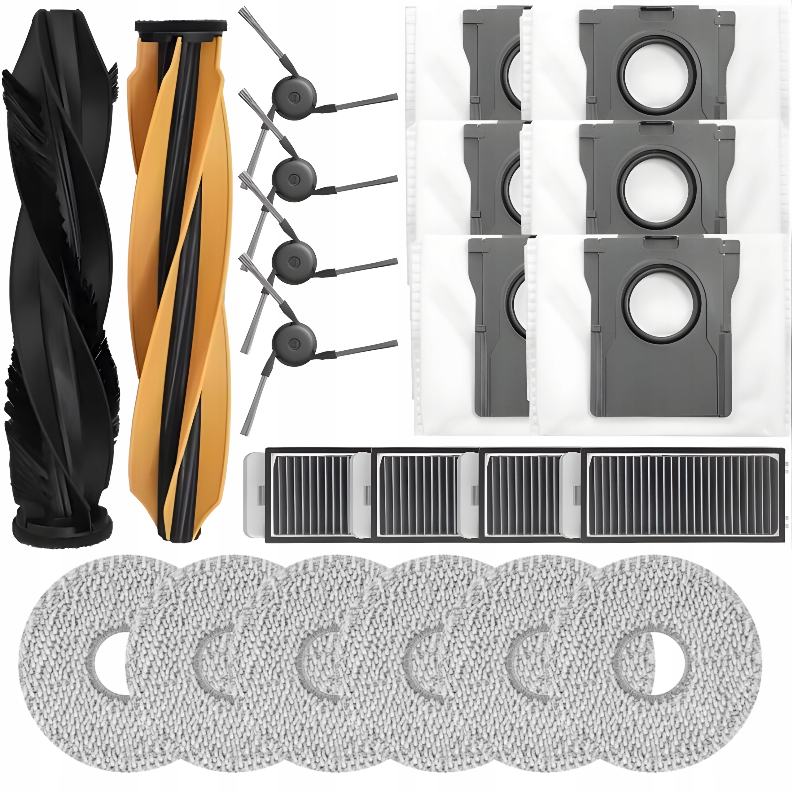 Duży zestaw do Dreame X50 Ultra L50 Pro Ultra worki, szczotki mopy filtry