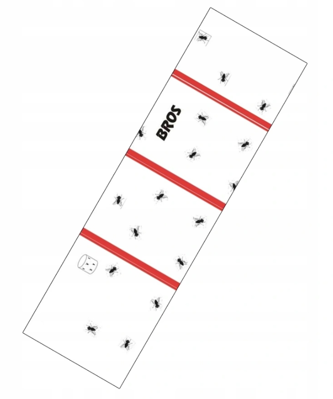 

Bros, Lep na muchy, płaski, 1 sztuka